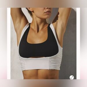 NWOT Free People Navy and White Tank Top